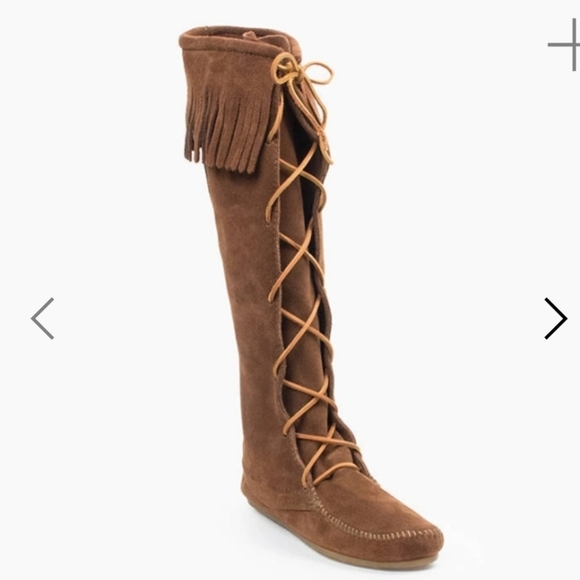 Minnetonka Front Lace Knee High Boot - Picture 4 of 11